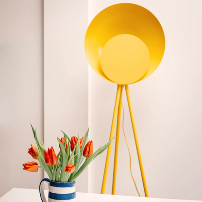 Yolk yellow diffuser floor lamp - BlissVeranda