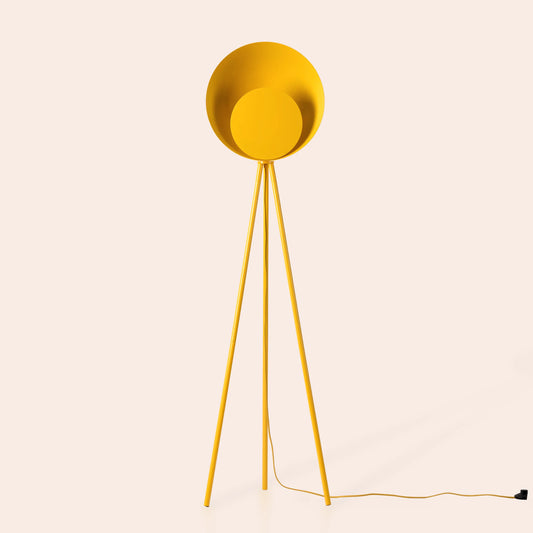 Yolk yellow diffuser floor lamp - BlissVeranda