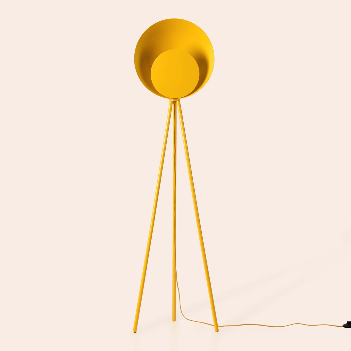 Yolk yellow diffuser floor lamp - BlissVeranda