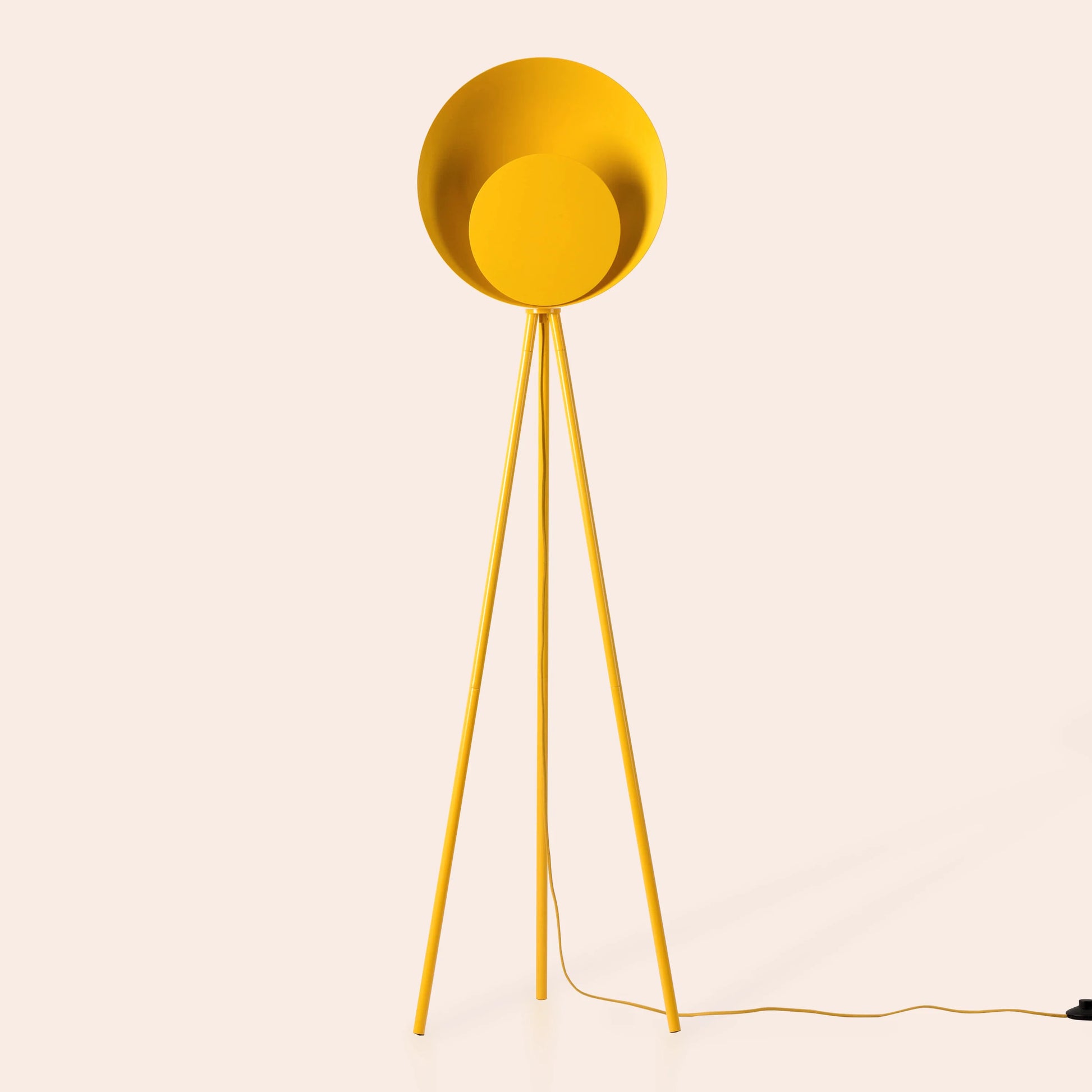 Yolk yellow diffuser floor lamp - BlissVeranda