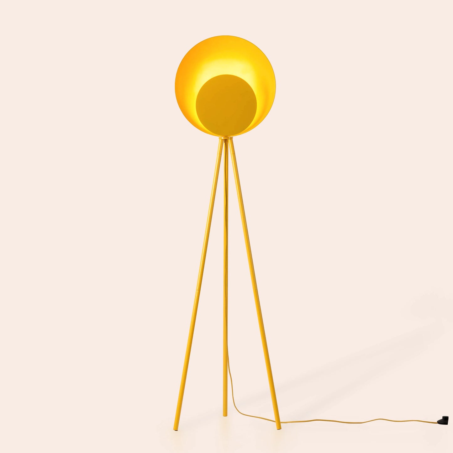 Yolk yellow diffuser floor lamp - BlissVeranda