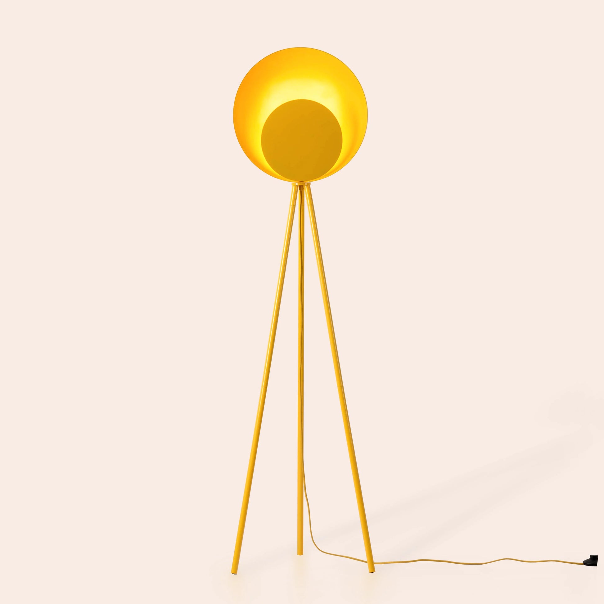 Yolk yellow diffuser floor lamp - BlissVeranda