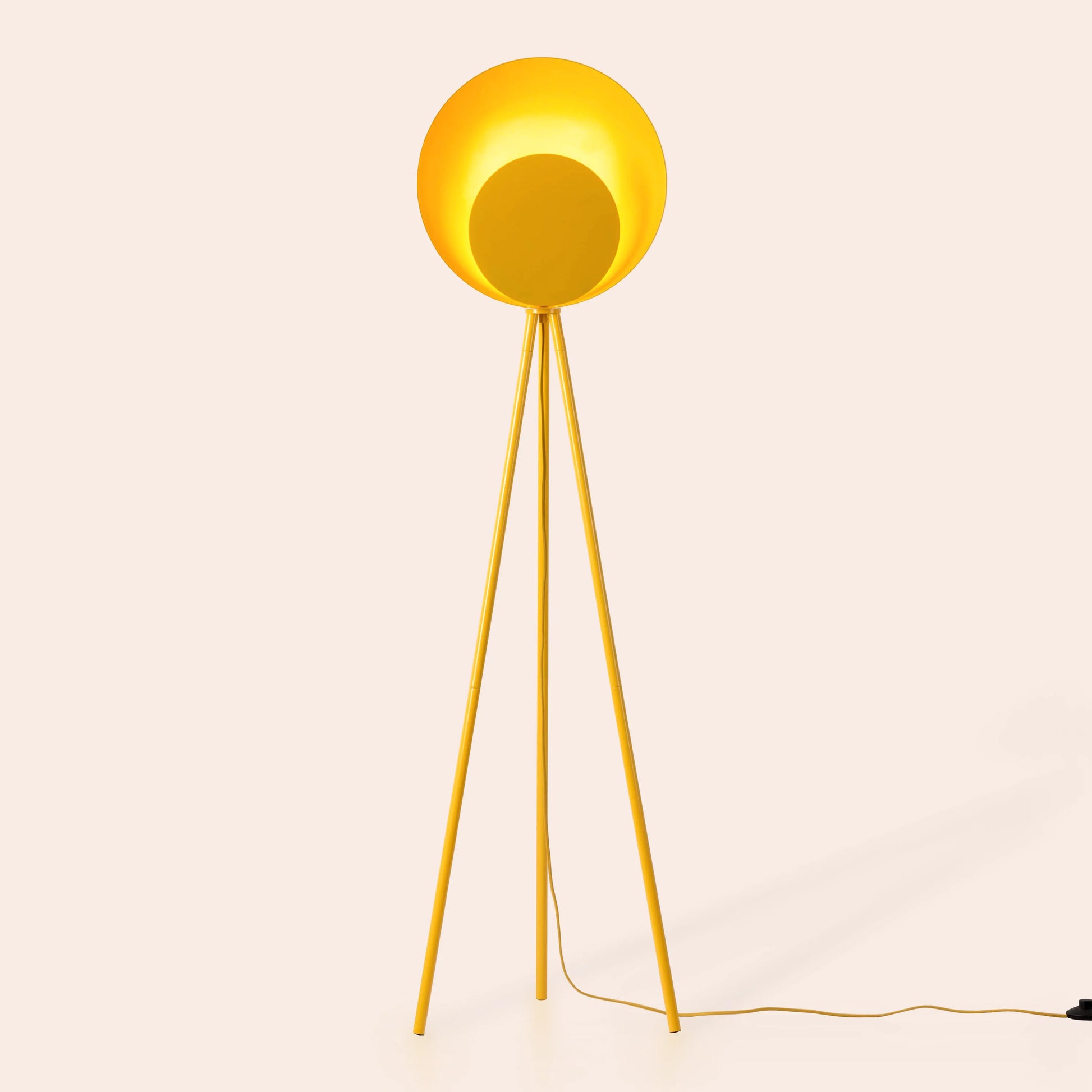 Yolk yellow diffuser floor lamp - BlissVeranda