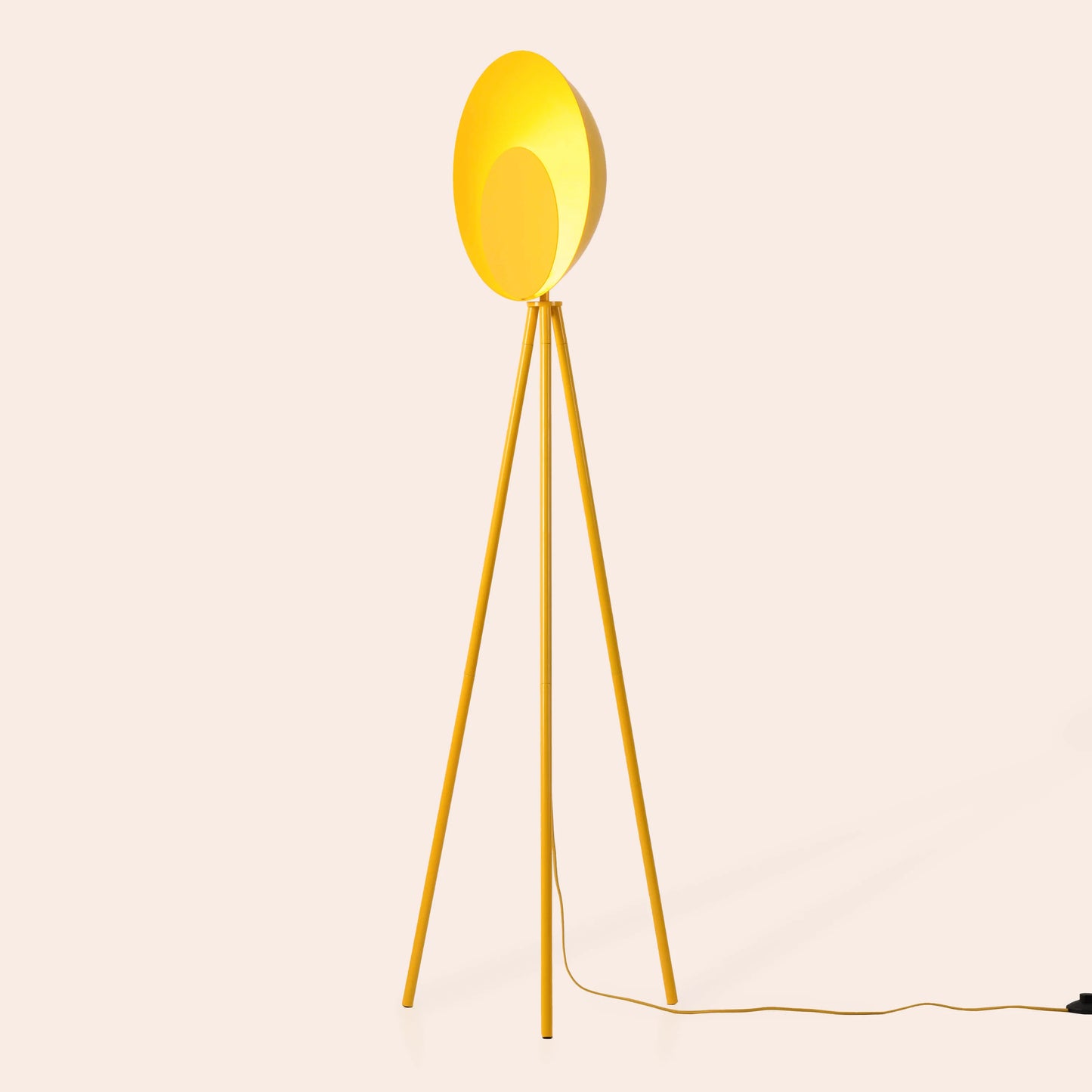 Yolk yellow diffuser floor lamp - BlissVeranda