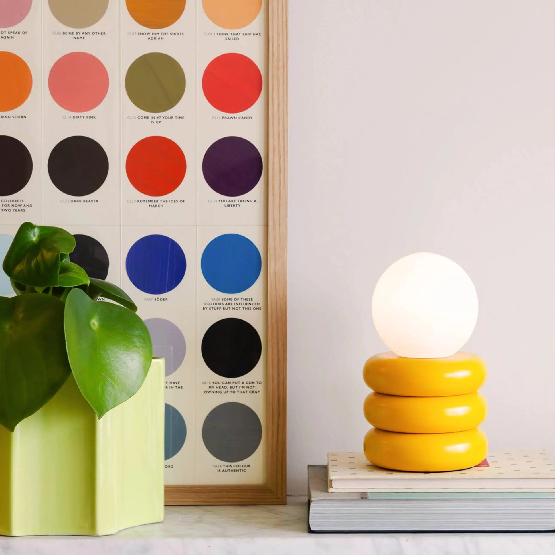 Yolk yellow tube cordless table lamp  Cordless Table Lamp BlissVeranda