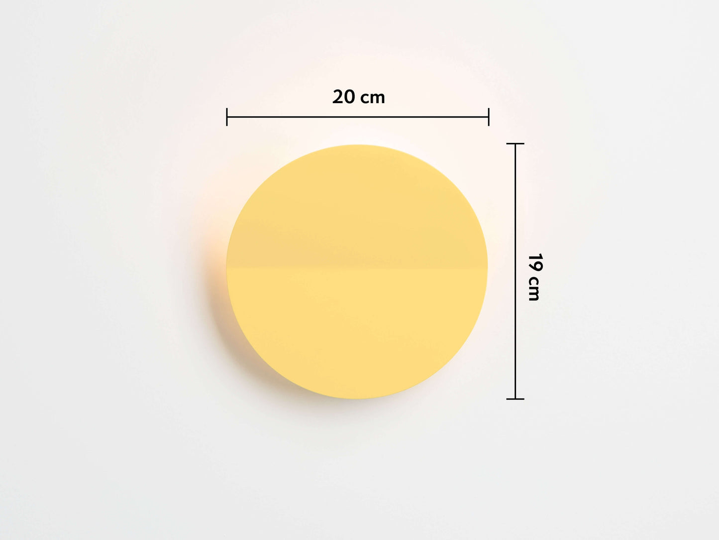 Yolk yellow diffuser wall light - BlissVeranda