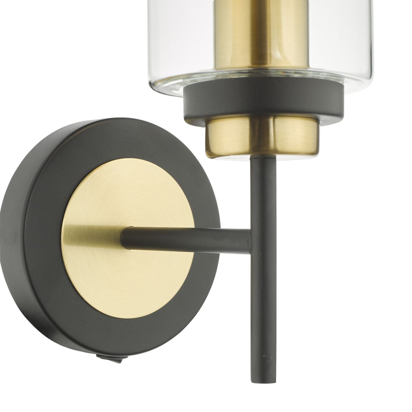 Greig Black & Gold Bathroom Wall Light