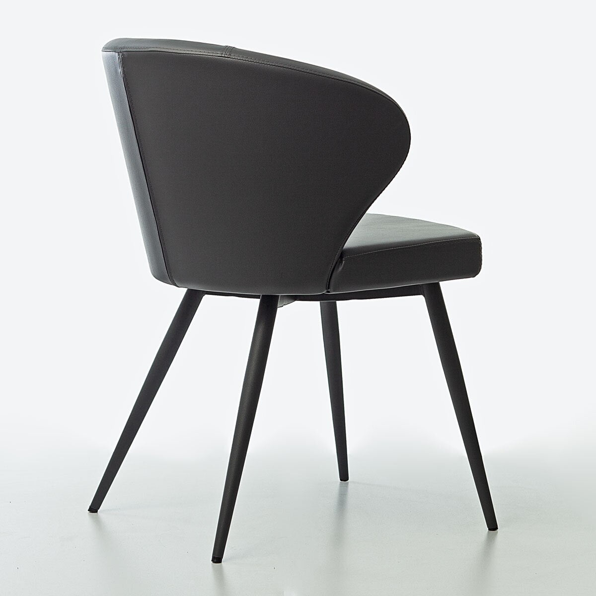 Peressini Doris Grey Faux Leather Dining Chair