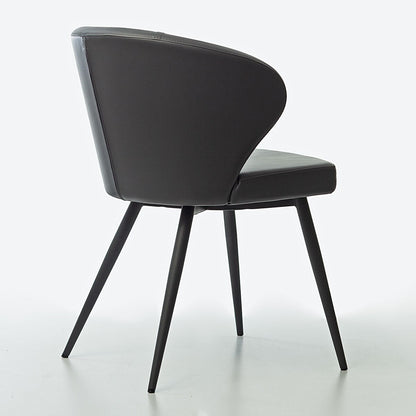 Peressini Doris Grey Faux Leather Dining Chair