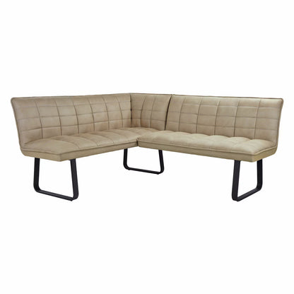 Indus Valley Reva Beige Corner Bench Set, Left Hand Facing