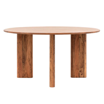 Gallery Borden Acacia round Dining Table, Seats 4