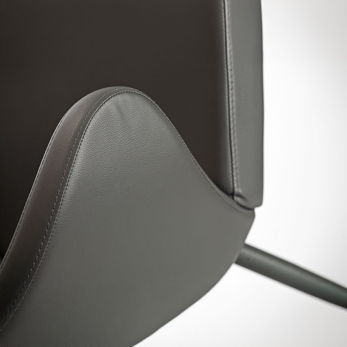 Peressini Doris Grey Faux Leather Dining Chair