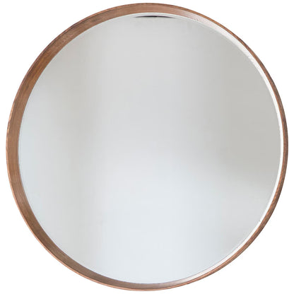 Gallery Keaton Oak round Mirror, 100Cm