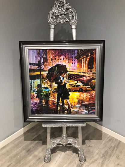 City Couple Large Framed Wall Art