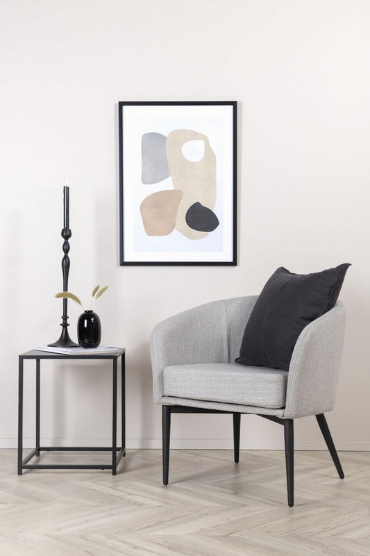 Fluffy Armchair,Grey   BlissVeranda