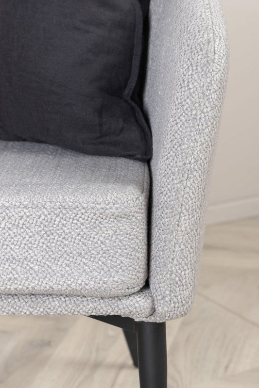 Fluffy Armchair,Grey   BlissVeranda