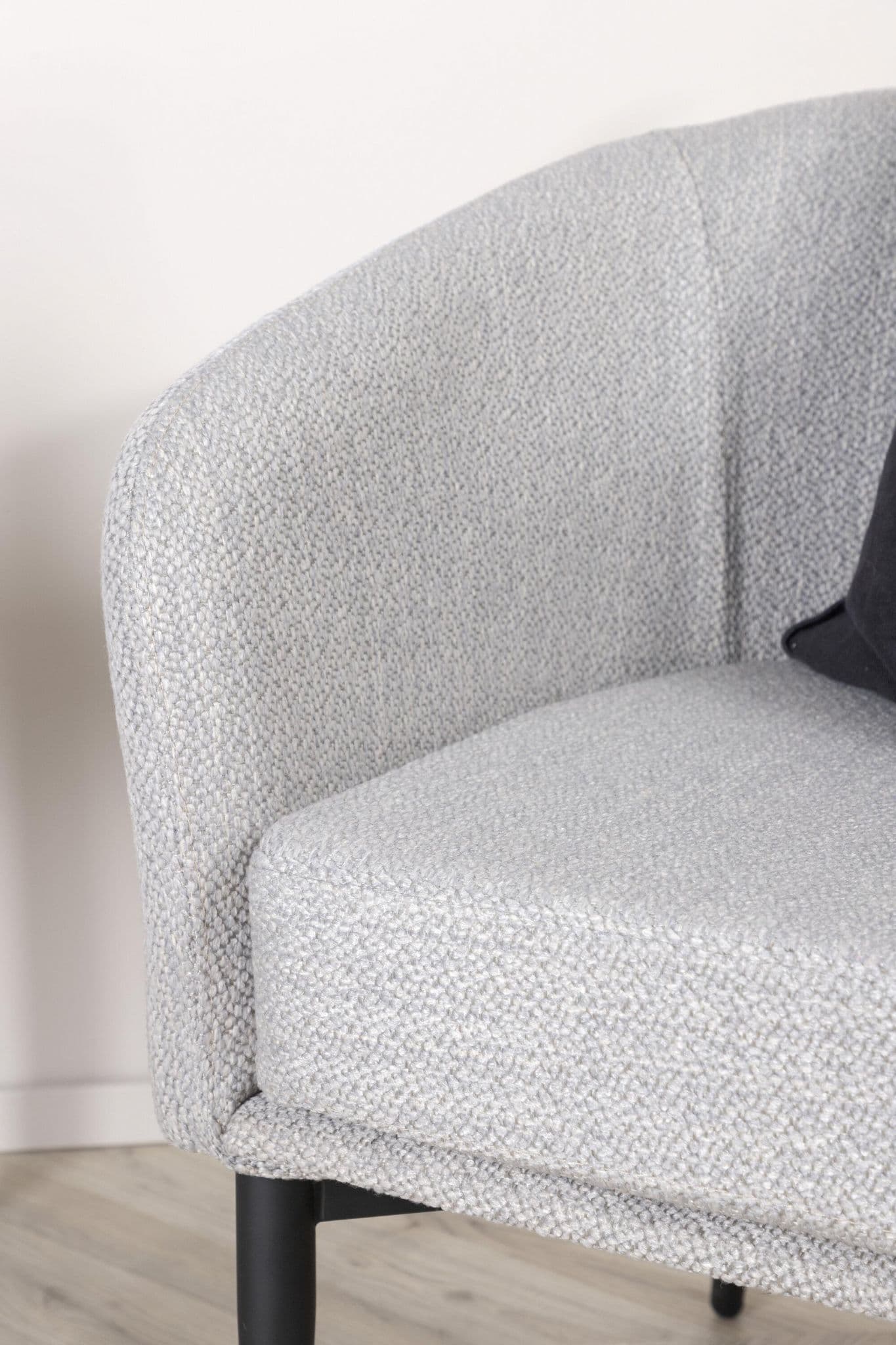 Fluffy Armchair,Grey   BlissVeranda