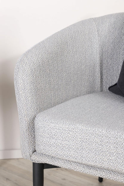 Fluffy Armchair,Grey   BlissVeranda