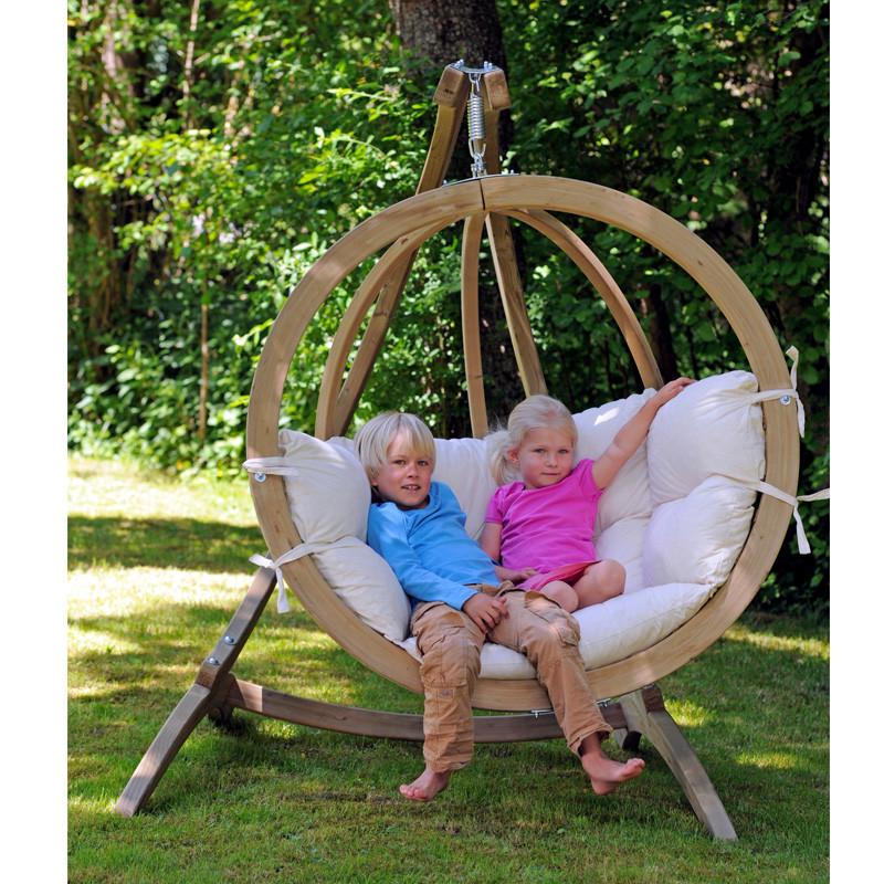 Globo Single Hanging Egg Chair Set