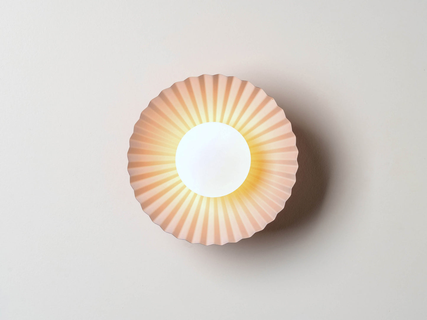 Burgundy flush pleat wall light - BlissVeranda