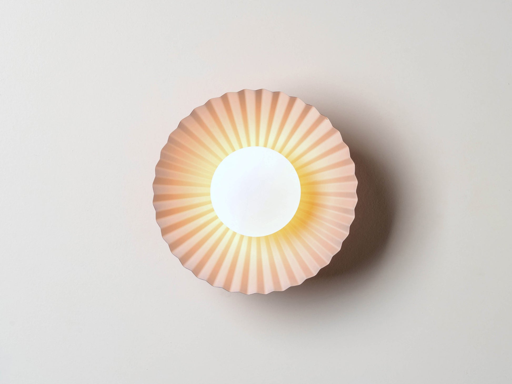 Burgundy flush pleat wall light - BlissVeranda