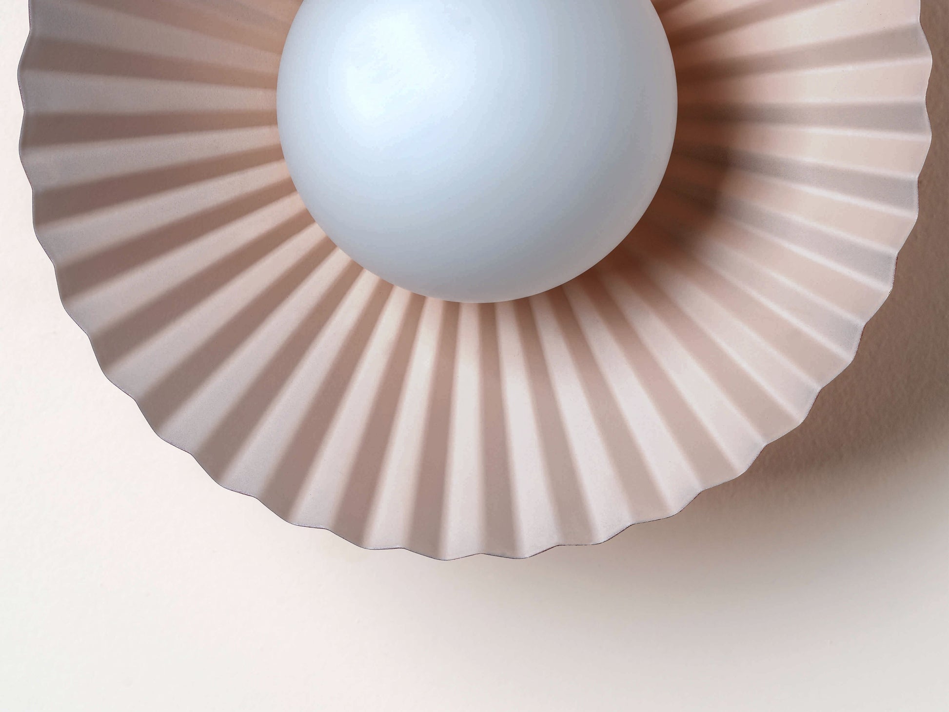 Burgundy flush pleat wall light - BlissVeranda
