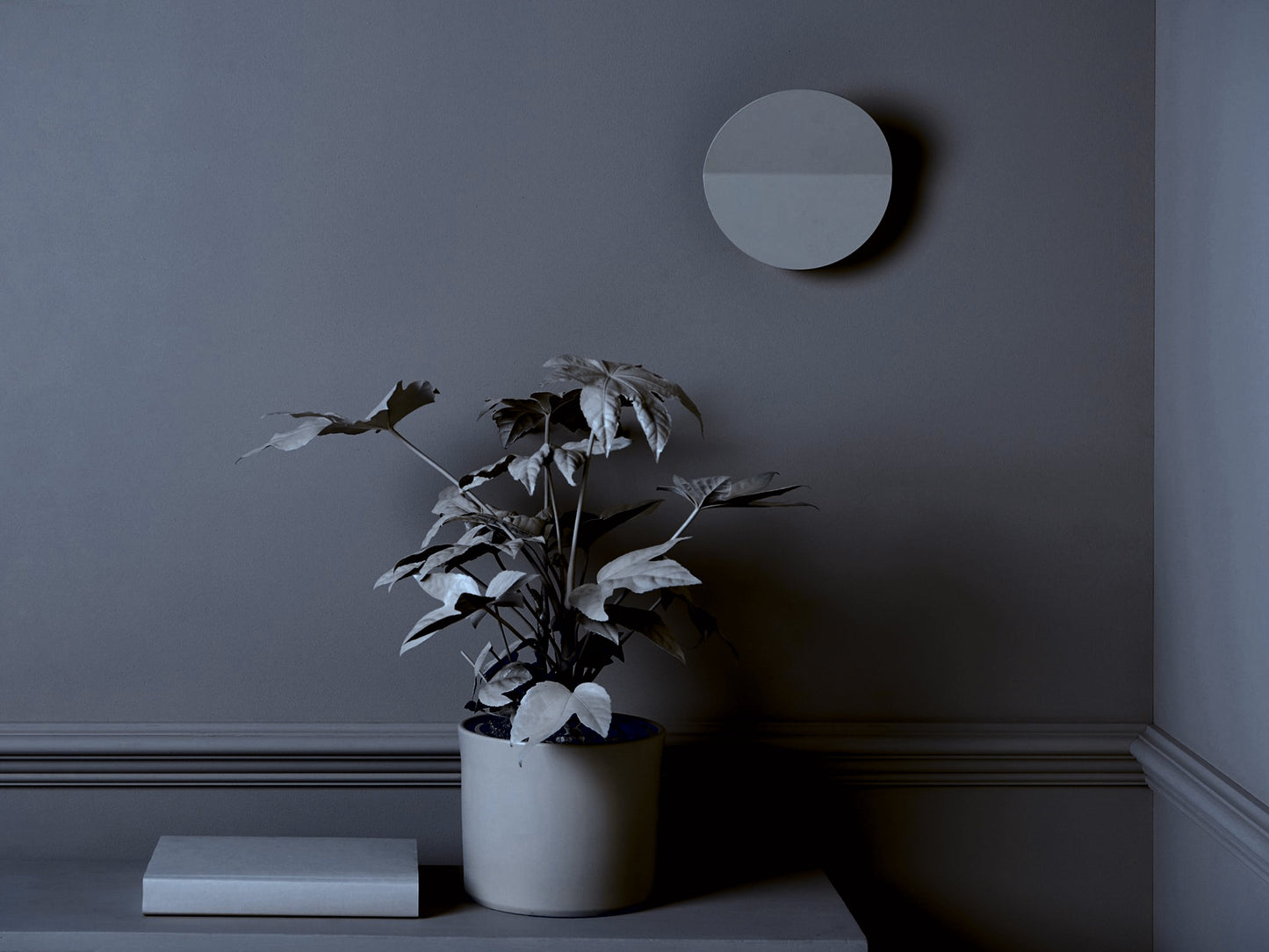 Charcoal grey diffuser wall light  Integrated Wall Light BlissVeranda