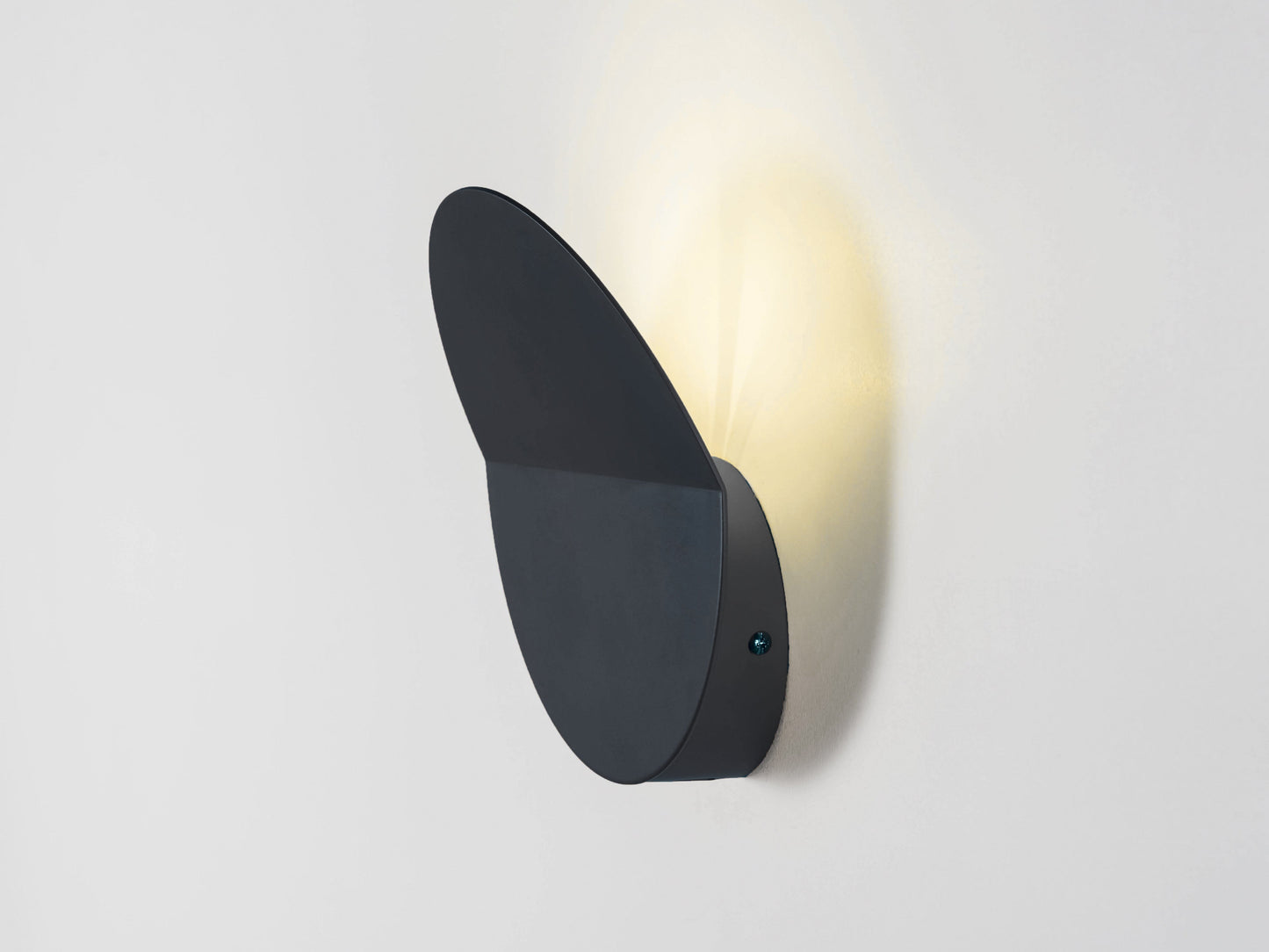 Charcoal grey diffuser wall light  Integrated Wall Light BlissVeranda