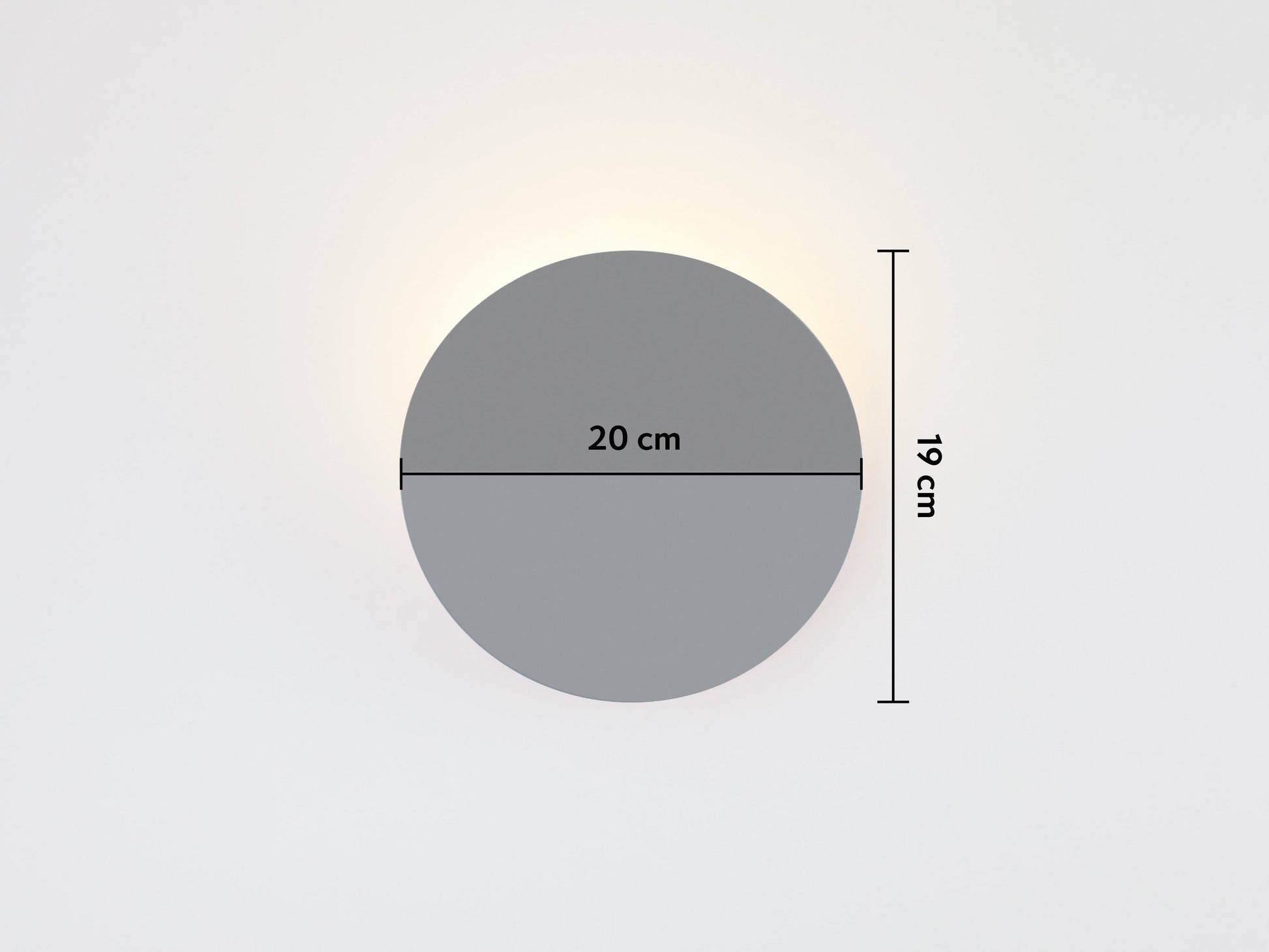 Charcoal grey diffuser wall light  Integrated Wall Light BlissVeranda