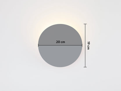 Charcoal grey diffuser wall light  Integrated Wall Light BlissVeranda