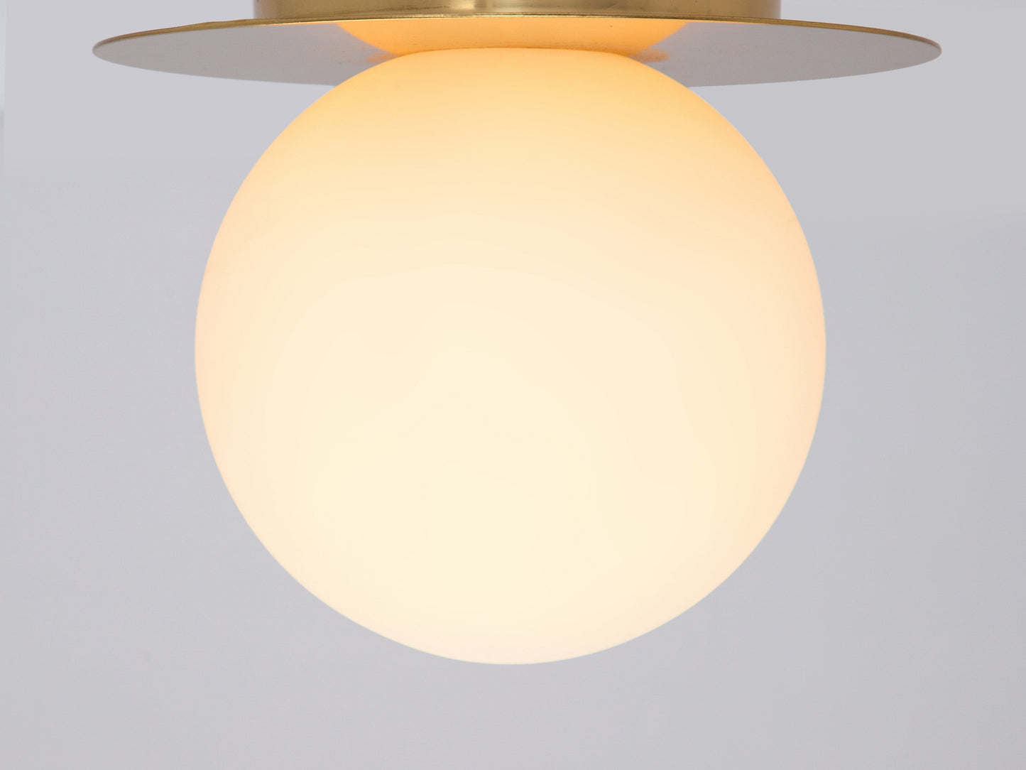 Brass opal disk wall light  Bathroom Wall Light BlissVeranda