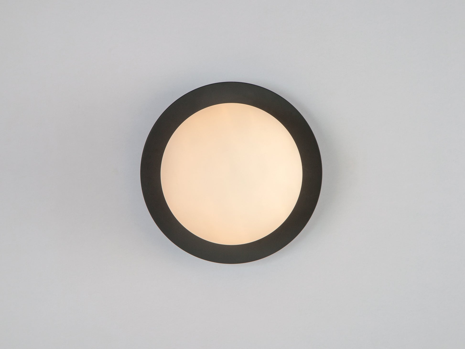 Charcoal grey opal disk wall light  Bathroom Wall Light BlissVeranda