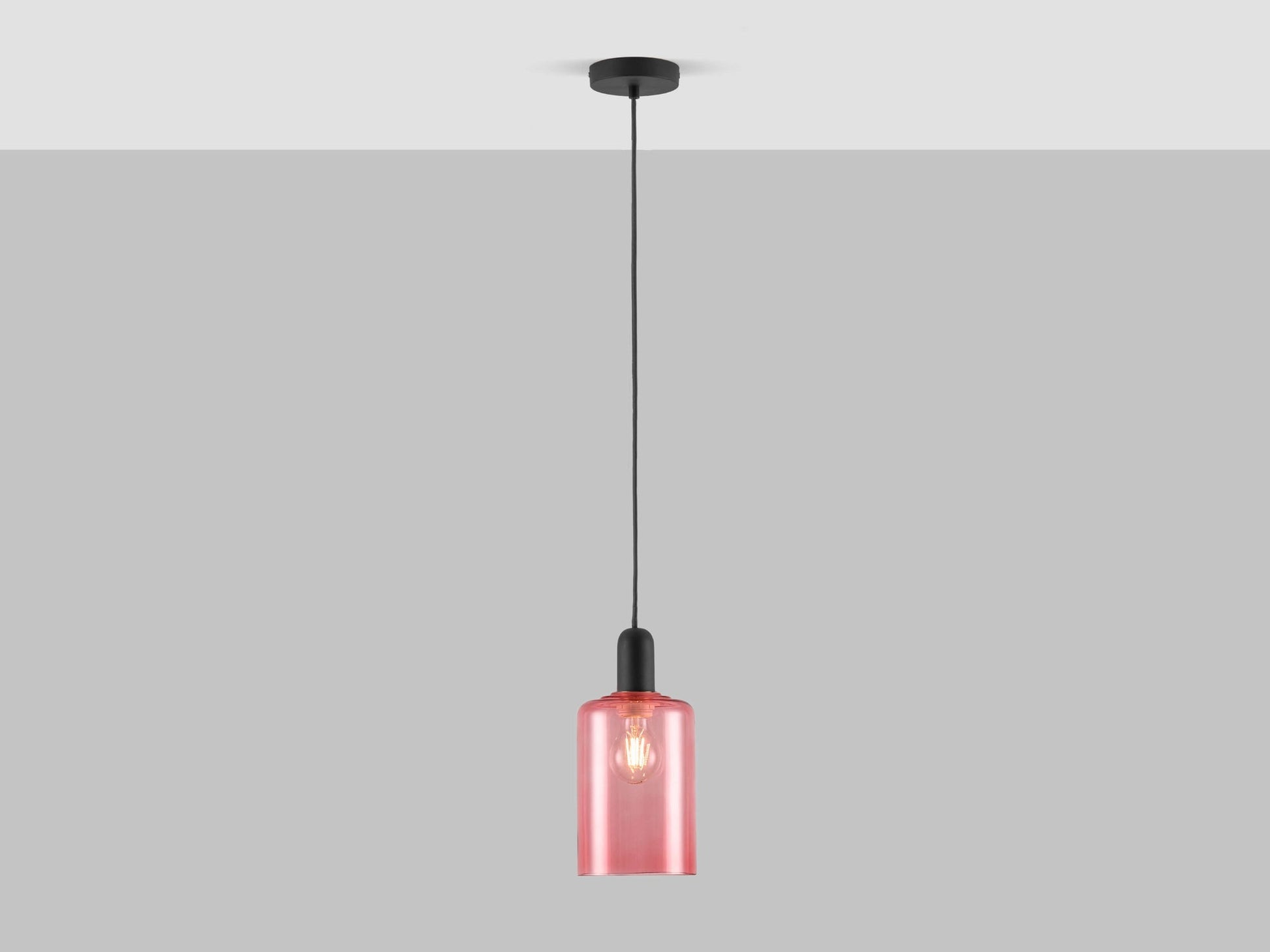 Charcoal grey ceiling pendant fitting - BlissVeranda