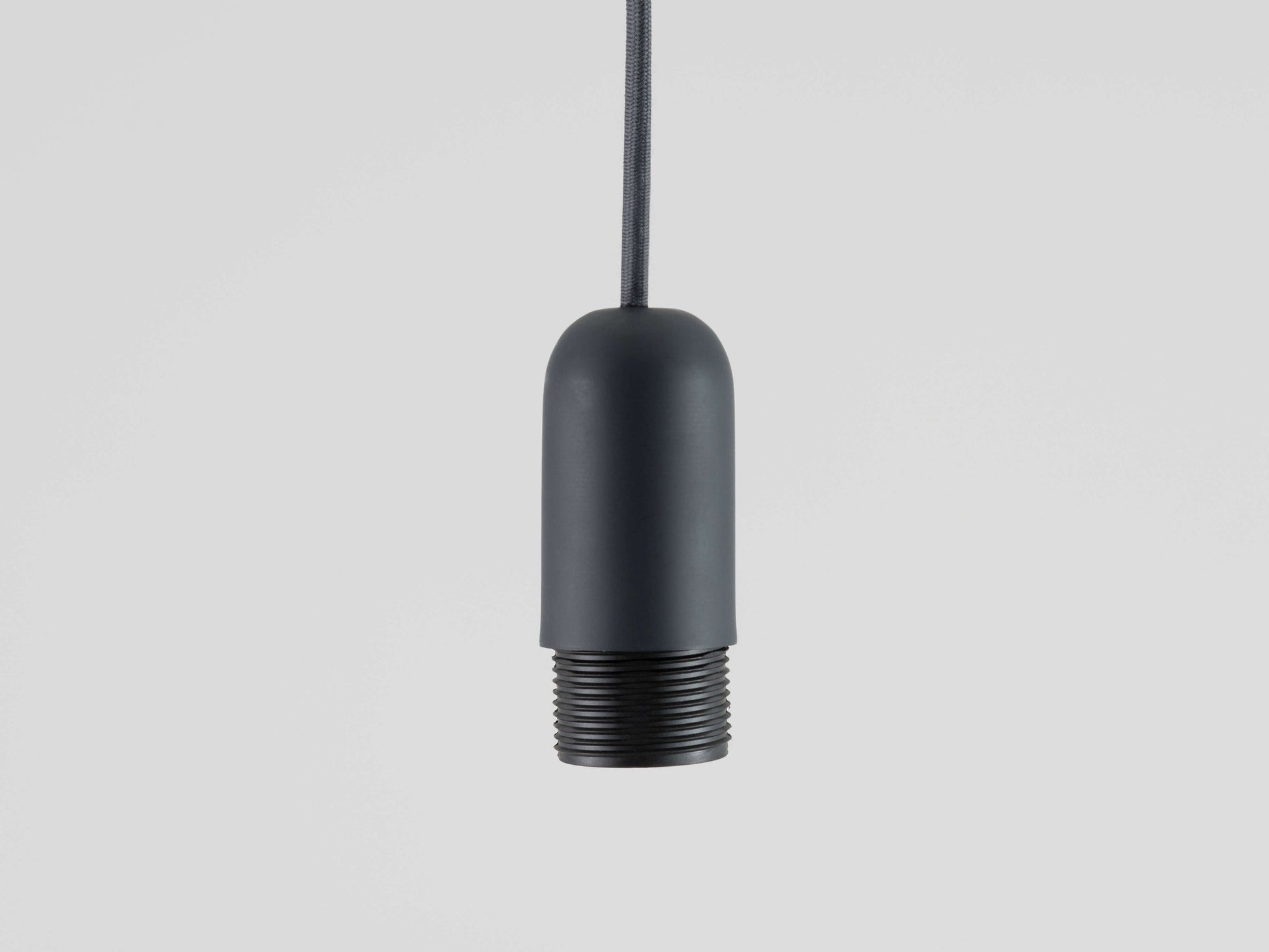 Charcoal grey ceiling pendant fitting - BlissVeranda