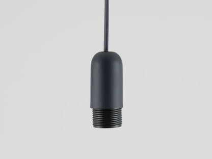 Charcoal grey ceiling pendant fitting - BlissVeranda