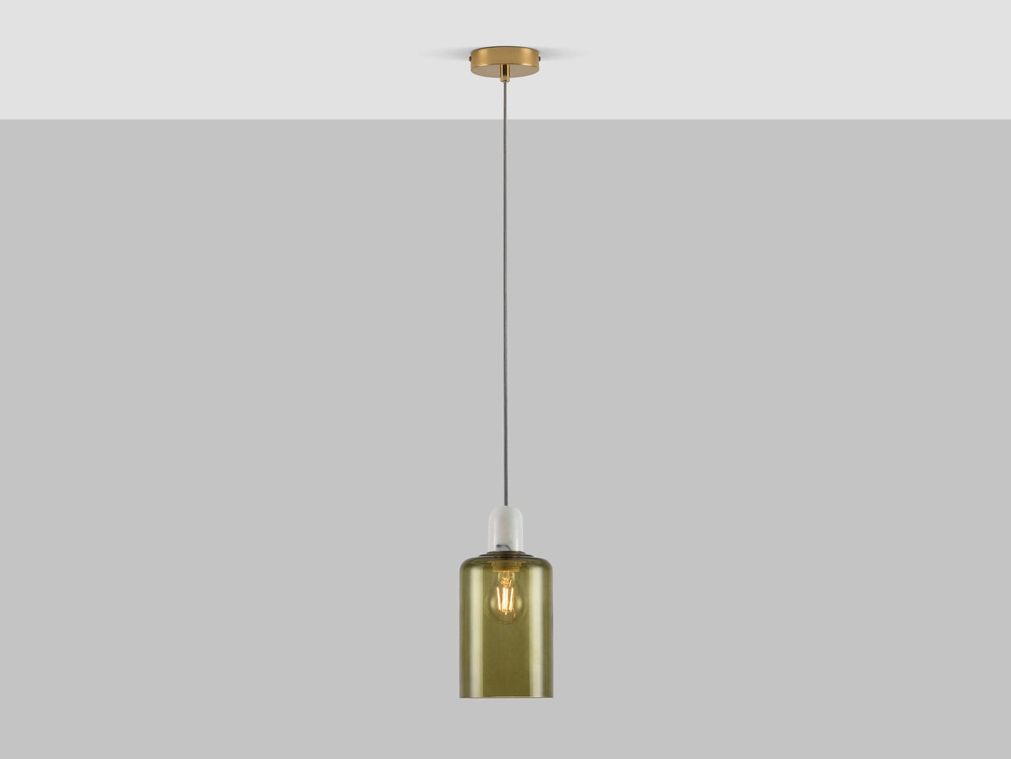 White marble ceiling pendant fitting - BlissVeranda