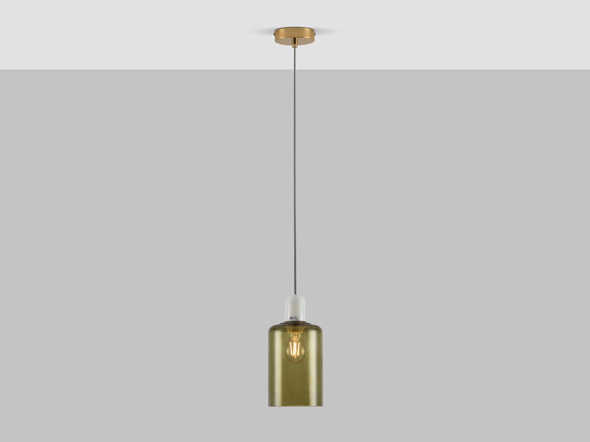 White marble ceiling pendant fitting - BlissVeranda