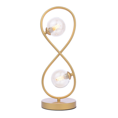 Lena 2 Light Satin Brass Table Lamp