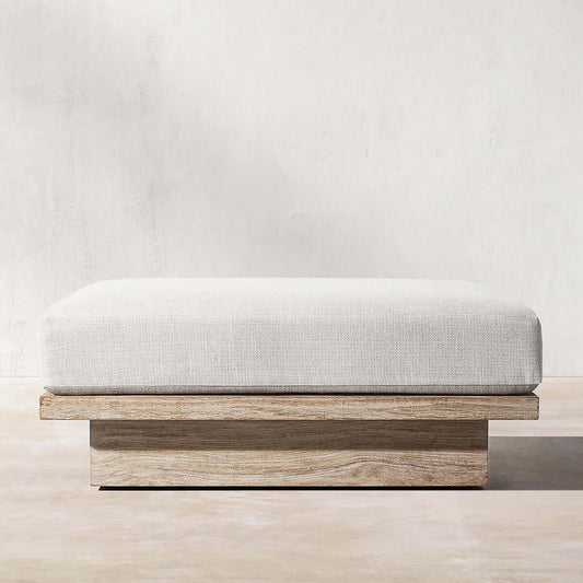 Menorca Island Teak Mocha Ottoman-0