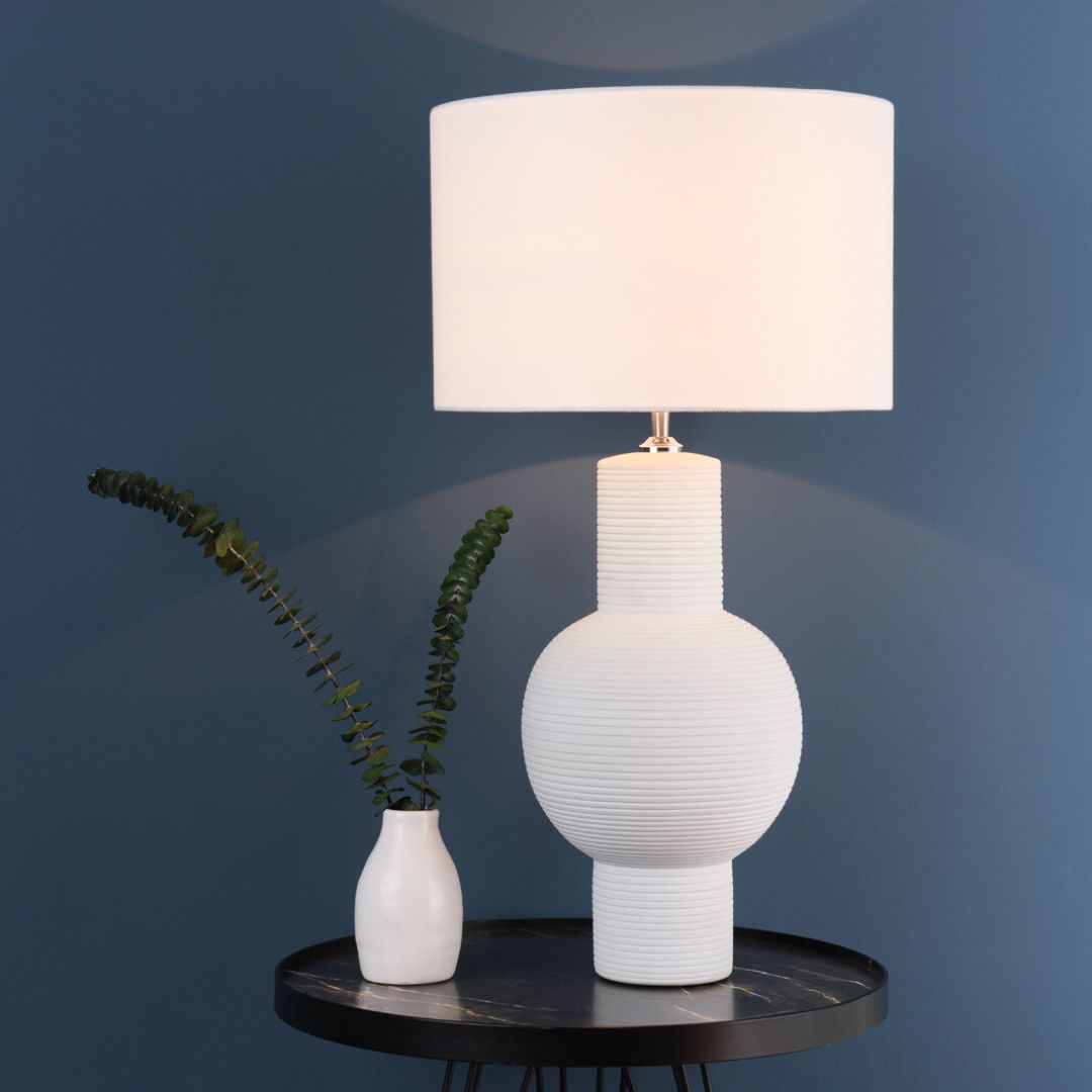 Meredith White Ceramic Table Lamp