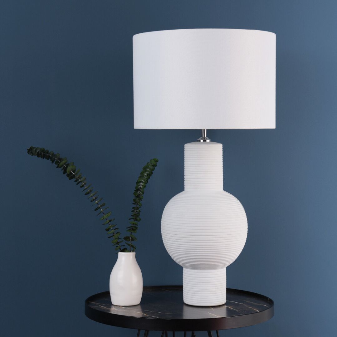Meredith White Ceramic Table Lamp