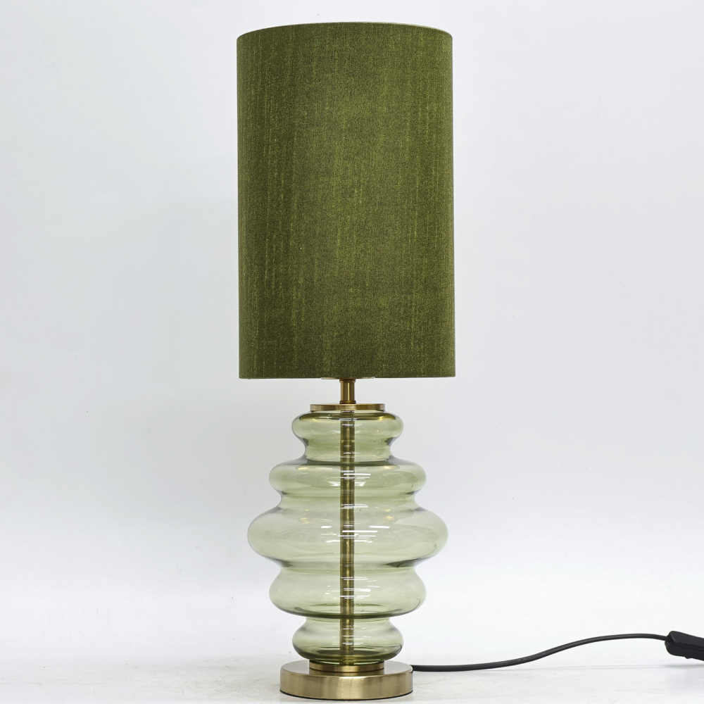 Rumi Green Glass Table Lamp