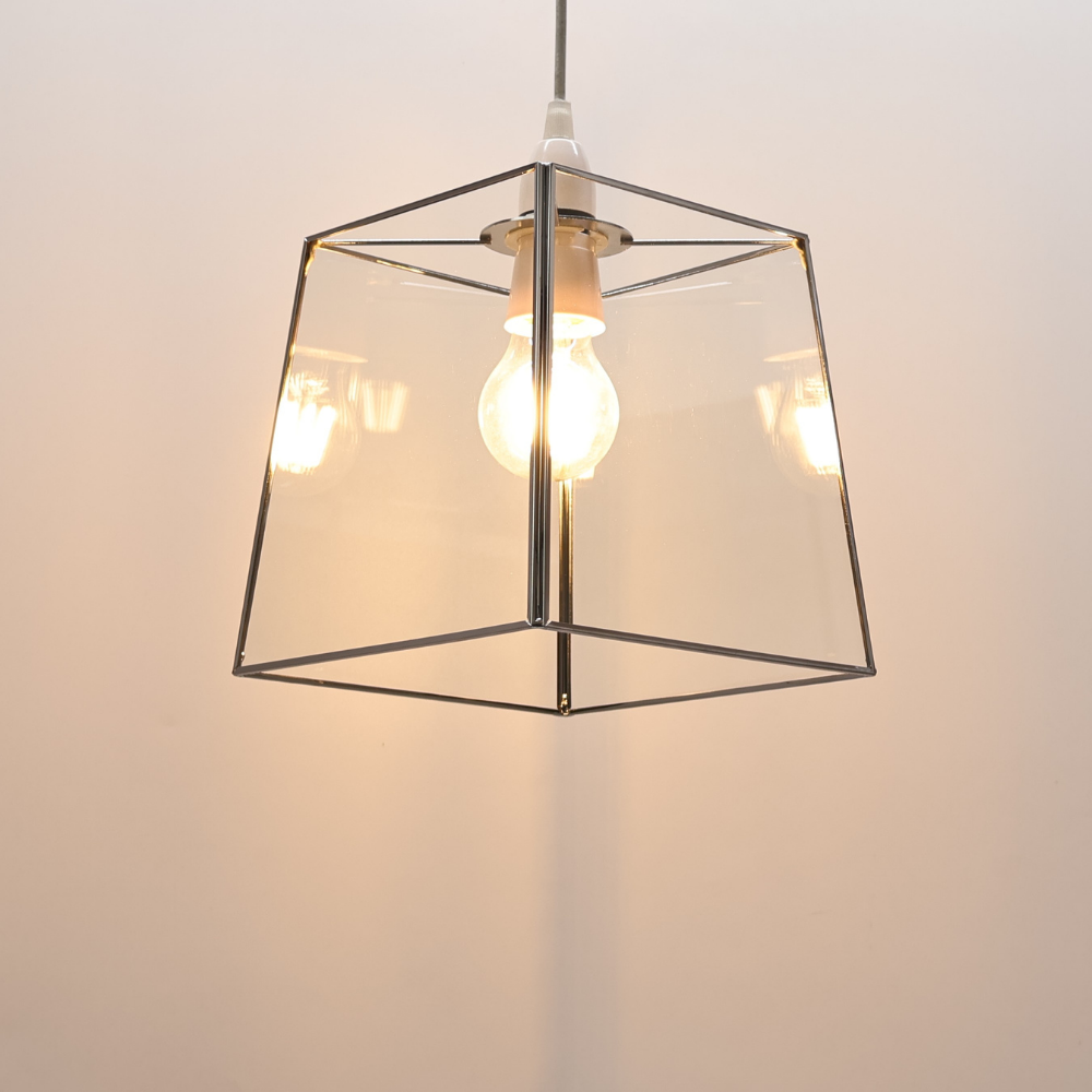 Sable Chrome Glass Easy-Fit Pendant