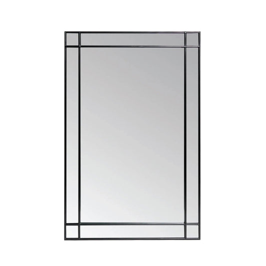 Modern Black Large Mirror 150cm x 100cm