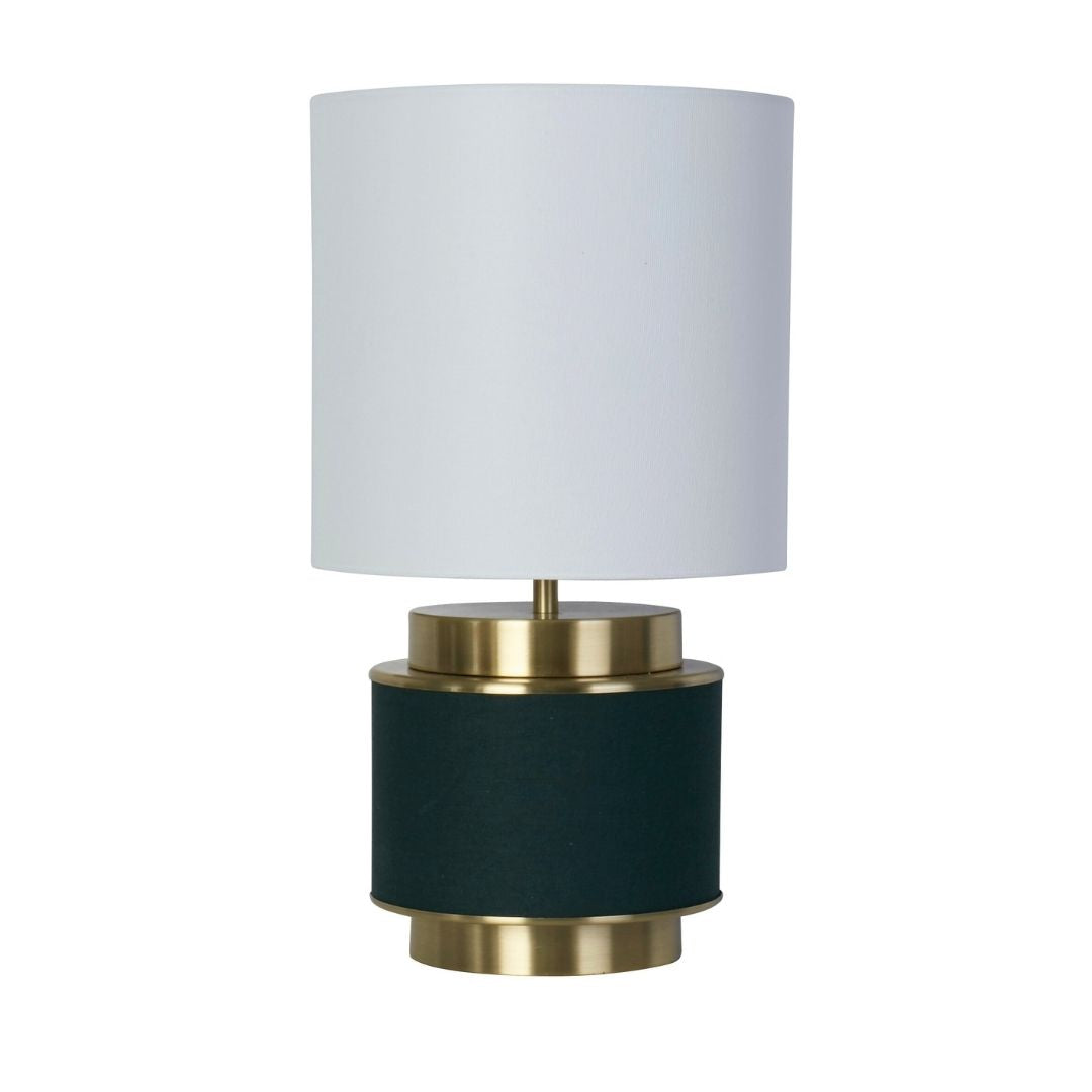 Marriot Green & Antique Brass Table Lamp