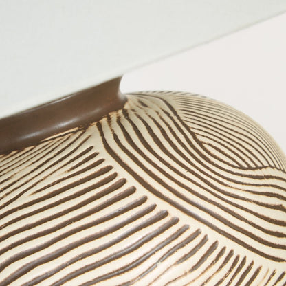 Tangier Cream & Brown Ceramic Table Lamp