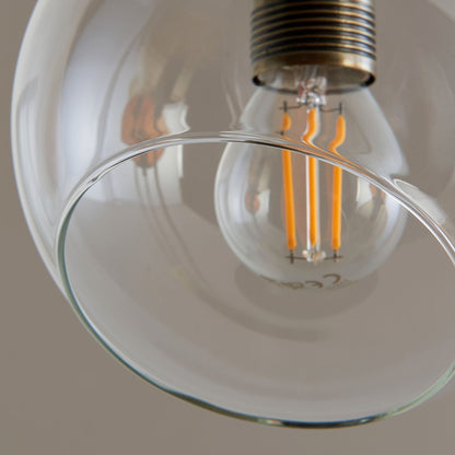 Branco 5 Light Antique Brass Ceiling Pendant Bar