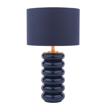 Portia Blue Glass Table Lamp