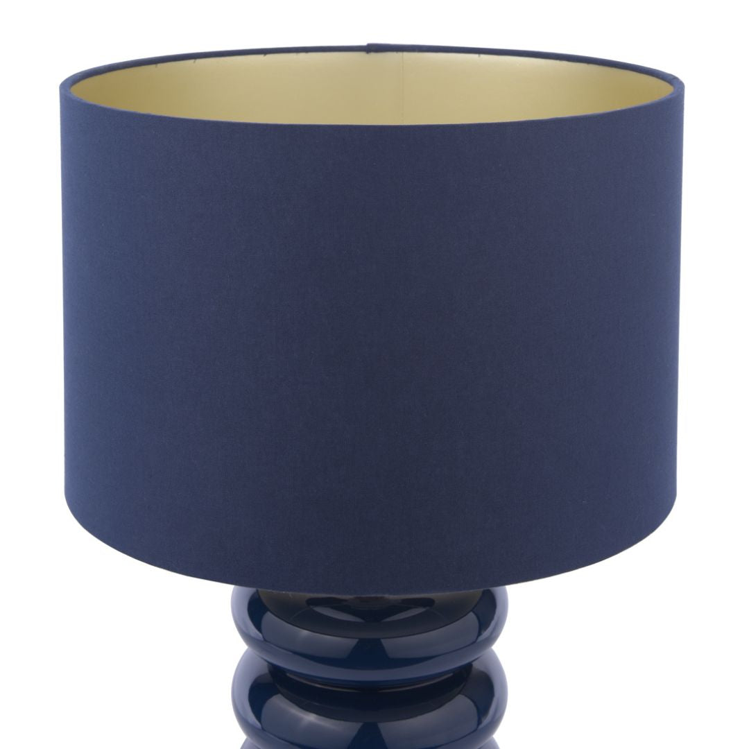 Portia Blue Glass Table Lamp