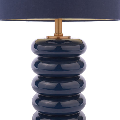 Portia Blue Glass Table Lamp
